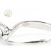  Нестандартен  Пръстен с Лабораторен Диамант 14К Бяло Злато  Bloom Jewellery